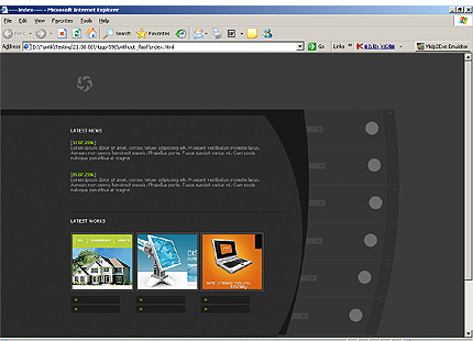 HTML HOMEPAGE SCREENSHOT