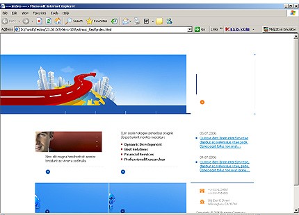 HTML HOMEPAGE SCREENSHOT