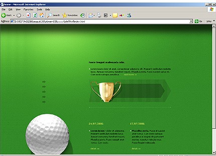 HTML HOMEPAGE SCREENSHOT