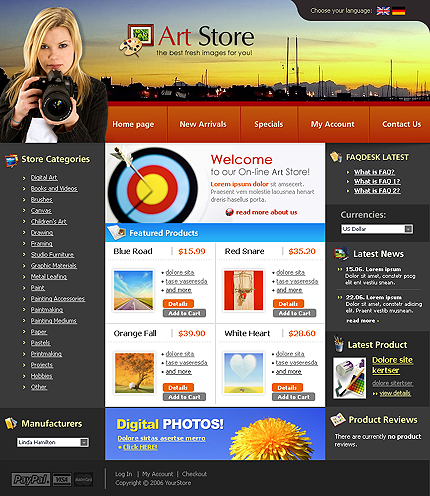 CRELoaded Template Main Page