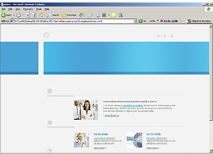 HTML HOMEPAGE SCREENSHOT