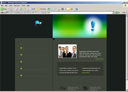 HTML HOMEPAGE SCREENSHOT