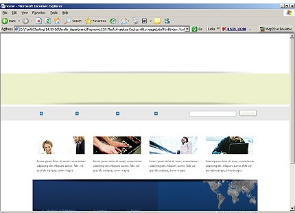 HTML HOMEPAGE SCREENSHOT