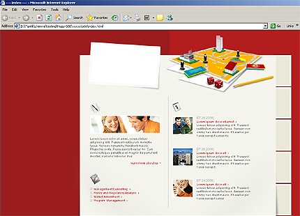 HTML HOMEPAGE SCREENSHOT