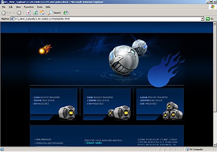 HTML HOMEPAGE SCREENSHOT