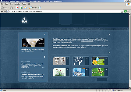 HTML HOMEPAGE SCREENSHOT