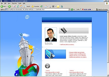 HTML HOMEPAGE SCREENSHOT