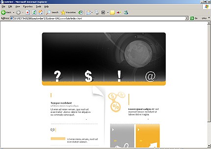 HTML HOMEPAGE SCREENSHOT