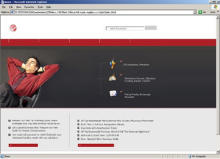 HTML HOMEPAGE SCREENSHOT