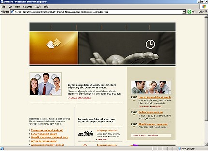 HTML HOMEPAGE SCREENSHOT