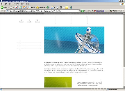 HTML HOMEPAGE SCREENSHOT