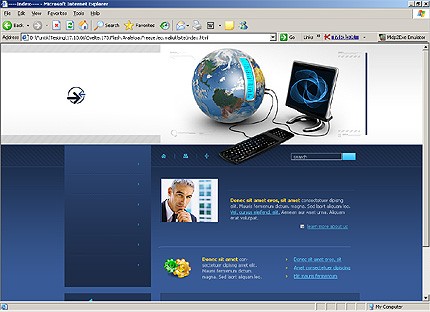 HTML HOMEPAGE SCREENSHOT