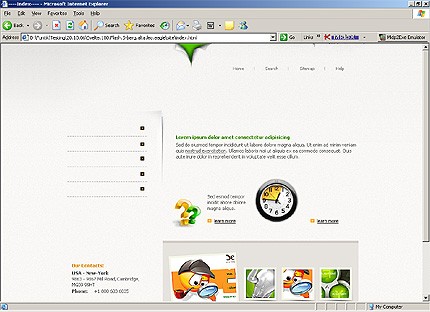 HTML HOMEPAGE SCREENSHOT