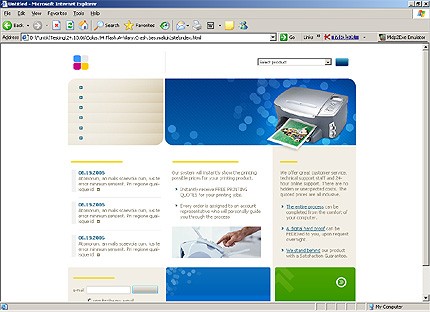 HTML HOMEPAGE SCREENSHOT