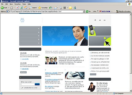 HTML HOMEPAGE SCREENSHOT