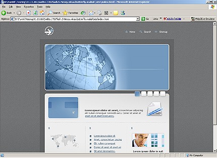 HTML HOMEPAGE SCREENSHOT