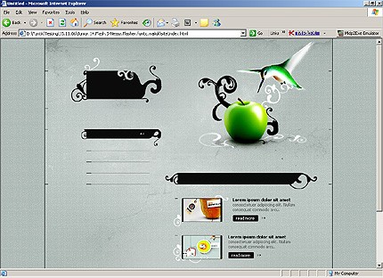 HTML HOMEPAGE SCREENSHOT