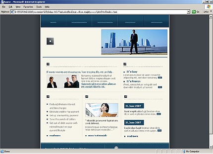 HTML HOMEPAGE SCREENSHOT