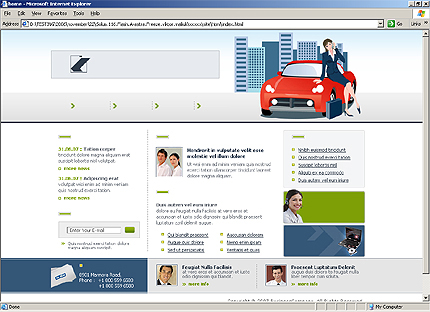 HTML HOMEPAGE SCREENSHOT