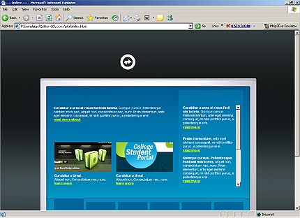 HTML HOMEPAGE SCREENSHOT