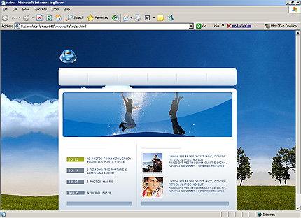 HTML HOMEPAGE SCREENSHOT