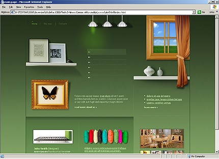 HTML HOMEPAGE SCREENSHOT