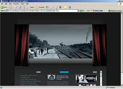 HTML HOMEPAGE SCREENSHOT