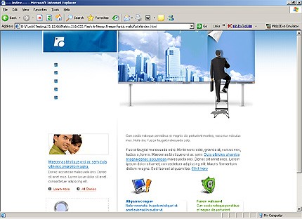 HTML HOMEPAGE SCREENSHOT