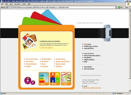 HTML HOMEPAGE SCREENSHOT