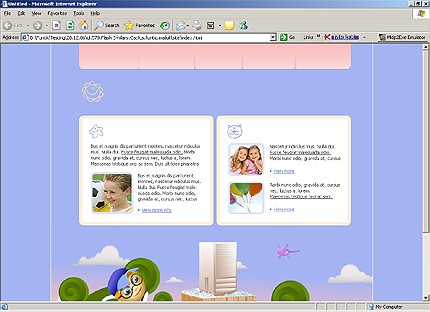 HTML HOMEPAGE SCREENSHOT