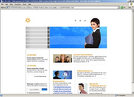 HTML HOMEPAGE SCREENSHOT