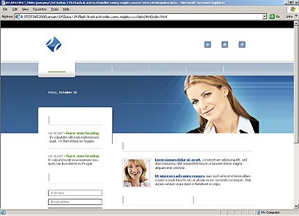 HTML HOMEPAGE SCREENSHOT