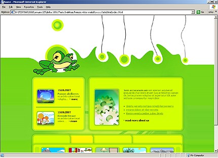 HTML HOMEPAGE SCREENSHOT