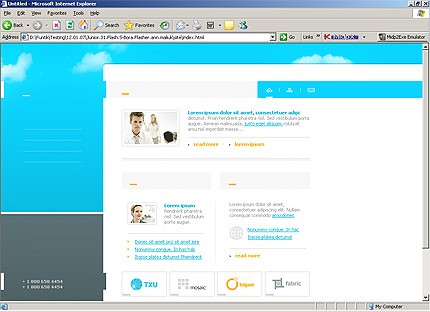 HTML HOMEPAGE SCREENSHOT