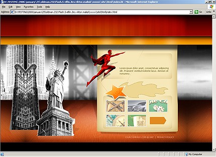 HTML HOMEPAGE SCREENSHOT