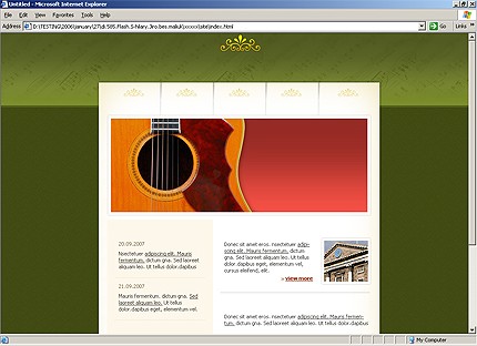 HTML HOMEPAGE SCREENSHOT