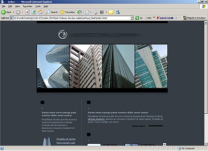 HTML HOMEPAGE SCREENSHOT