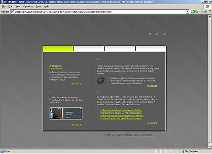 HTML HOMEPAGE SCREENSHOT