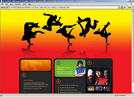 HTML HOMEPAGE SCREENSHOT