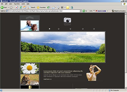 HTML HOMEPAGE SCREENSHOT