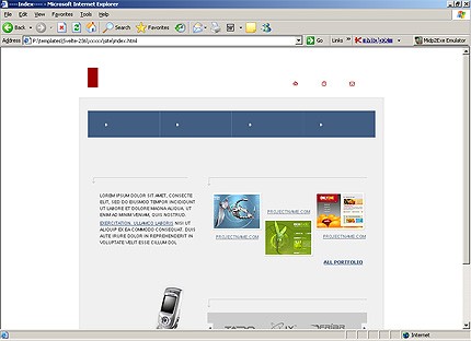 HTML HOMEPAGE SCREENSHOT