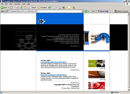 HTML HOMEPAGE SCREENSHOT