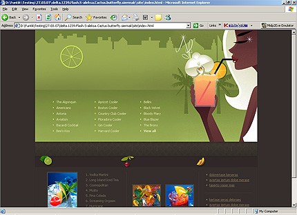 HTML HOMEPAGE SCREENSHOT