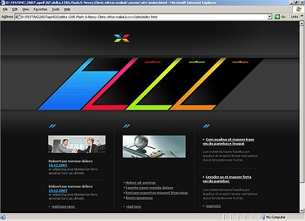 HTML HOMEPAGE SCREENSHOT