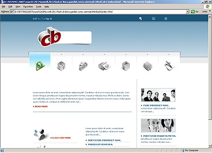 HTML HOMEPAGE SCREENSHOT