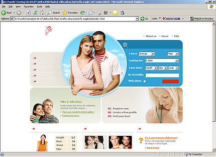 HTML HOMEPAGE SCREENSHOT