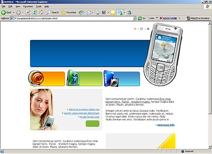 HTML HOMEPAGE SCREENSHOT