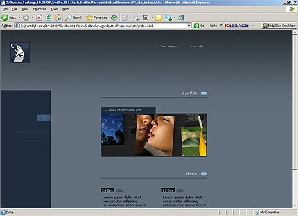 HTML HOMEPAGE SCREENSHOT