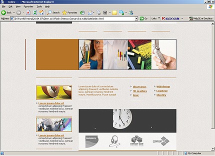 HTML HOMEPAGE SCREENSHOT