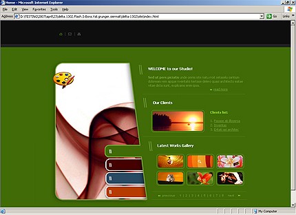 HTML HOMEPAGE SCREENSHOT